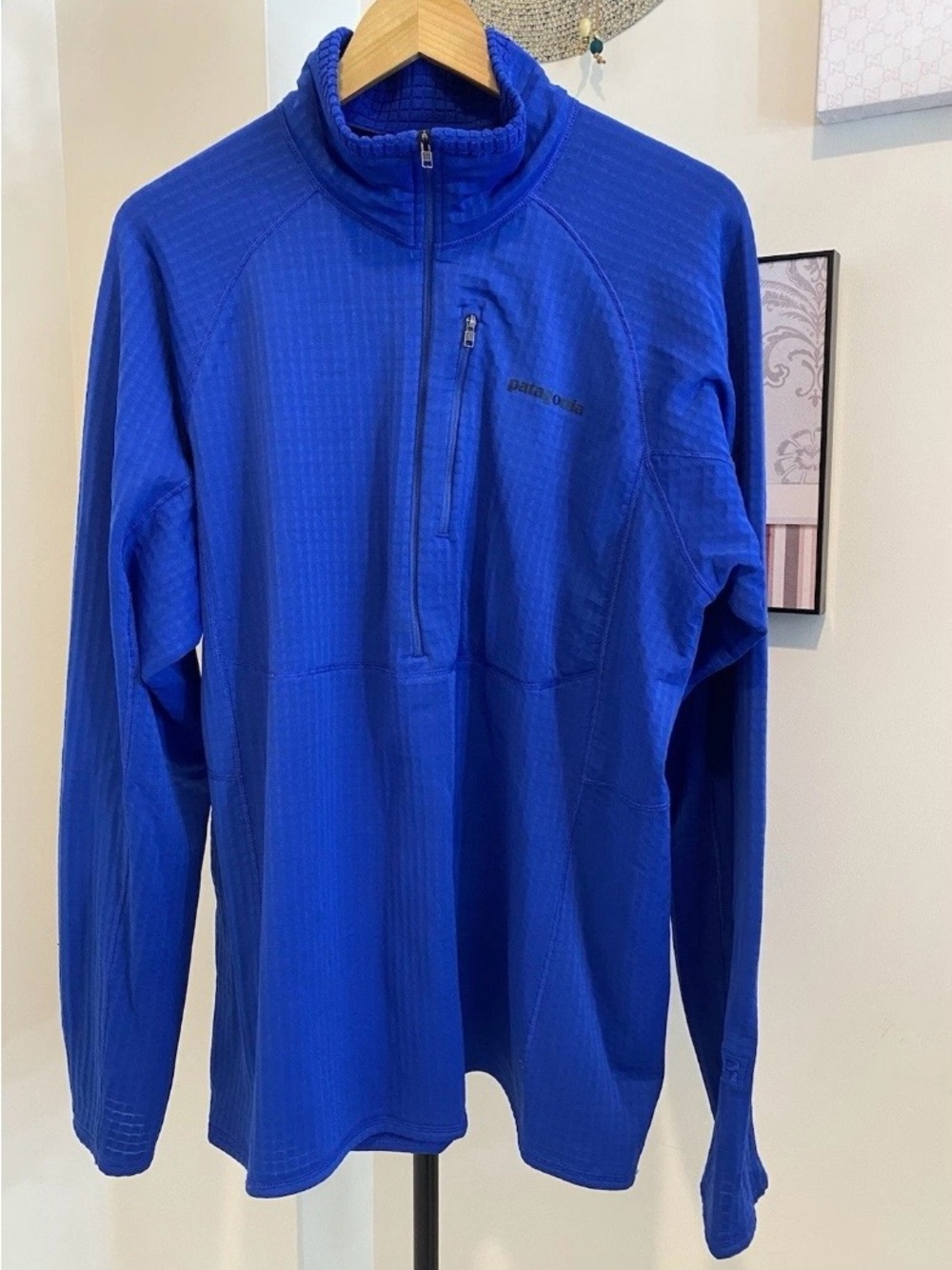 Patagonia Men's Royal Blue Half-Zip Performance Pullover